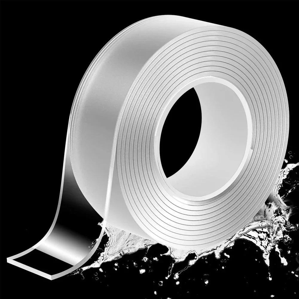 Transparent double-sided adhesive tape for home use, waterproof, strong holding